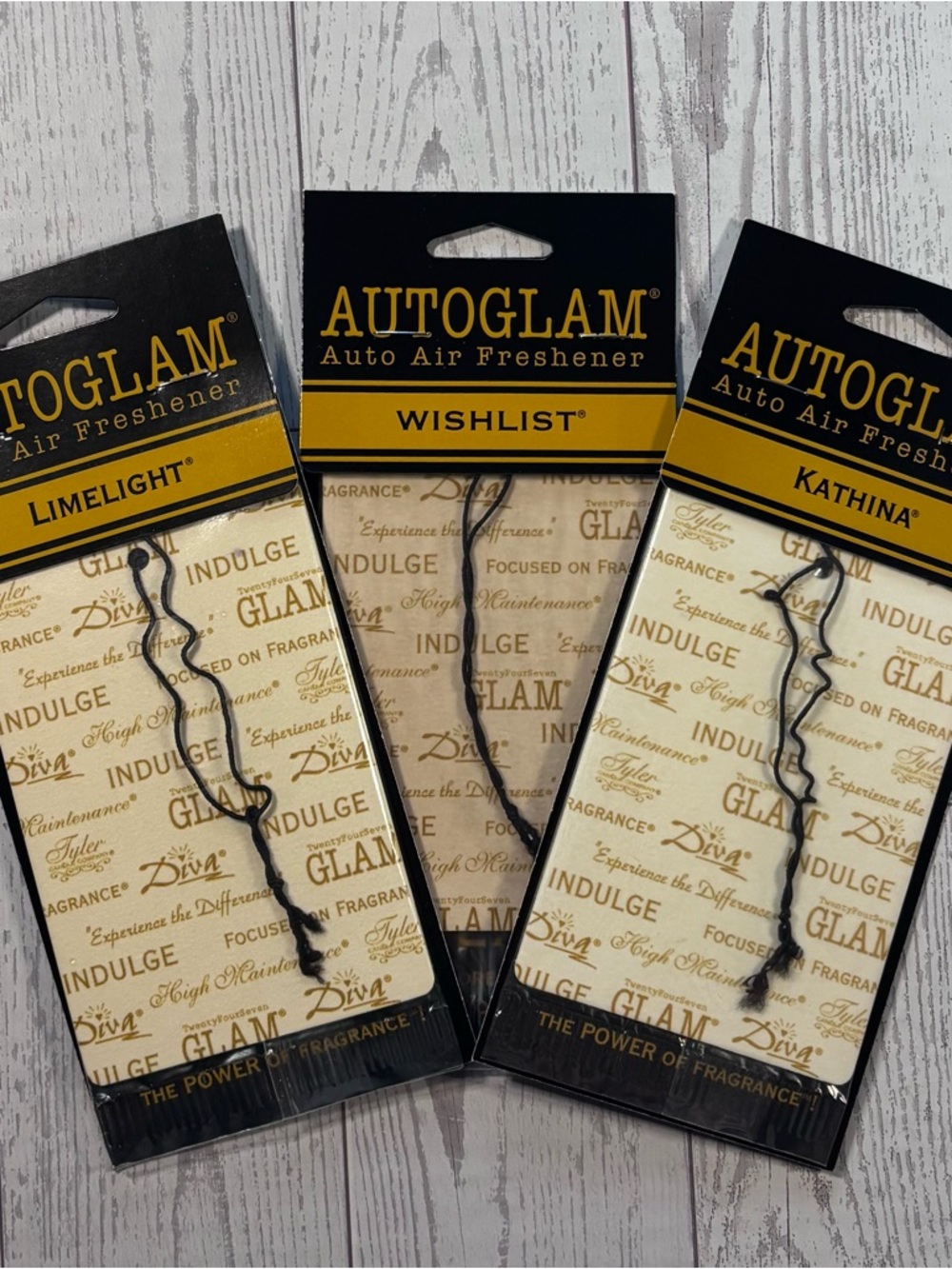 Tyler Candle Company Autoglam Auto Air Fresheners Set of 3 | NEW